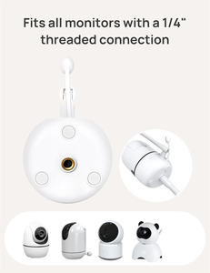 Support de fixation pivotant à col de cygne pour babyphone, support de fixation flexible pour sol, compatible avec Infant Optics <span class=keywords><strong>VTech</strong></span> Motorola - Product Image 3