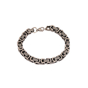 Pulsera Bizantina de Acero Inoxidable al por Mayor para Hombre, Joyería de Moda Hip Hop Urbana, Inoxidable y a la Moda - Product Image 5