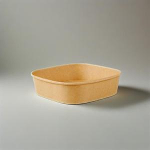 Bol en papier kraft à double paroi et à paroi unique personnalisé boîte de repas épaissie tasse légère aliments à salade couvercles pour animaux de compagnie bol de nourriture à emporter - Product Image 1
