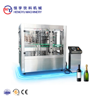 Projet clé en main : Machine de remplissage de champagne 1500 BPH, méthode traditionnelle, avec support pour la fermentation en bouteille, la décantation et la ligne de dégorgement