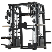 Station de musculation multifonctionnelle pour la maison, rack à squats, équipement d'entraînement de force, machine Smith pour les utilisateurs à domicile