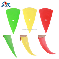 Usine bas prix trois couleurs vinyle grattoir automobile écran Flexible en plastique gouttelette d'eau en forme de tête ronde grattoir pointu