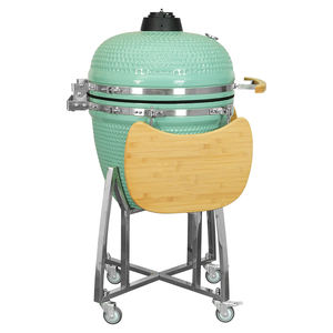 <span class=keywords><strong>SEB</strong></span> KAMADO/ Barbecue Kamado en céramique quatre-en-un bleu aqua de 23,5 pouces, grande surface de cuisson pour jardin et cour extérieure - Product Image 5