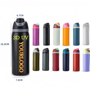 Venta al por mayor de fábrica OWA Botella térmica de acero inoxidable de doble capa sin BPA con aislamiento al vacío para bebidas frías/calientes de 16oz, 19oz, 24oz, 32oz con pajita - Product Image 1