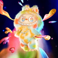 Figurine en vinyle et peluche Popmart The MONSTERS Big Into Energy Series ROCK the UNIVERSE Labubu – Jouet décoratif mignon
