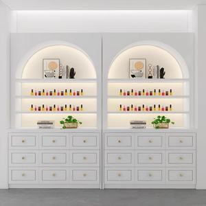 Exhibidor de Cosméticos para Salón de Belleza LE, Mueble de Exhibición con Pintura Simple y Moderna, Vitrina de Forma Especial para Cuidado de la Piel y Esmalte de Uñas - Product Image 2