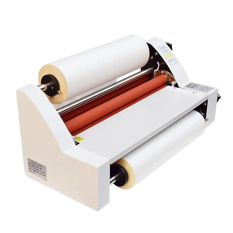WD-V350 Sale Film 350mm/13.77inch Heating Machinery Hot Melt Glue Office Roll Laminating Machine