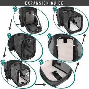 Free sample Pet Carrier <b>Backpack</b>, Adjustable Pet Front <b>Cat</b> Dog Carrier <b>Backpack</b> Travel Bag, Legs Out, Easy-Fit for Traveling - Product Image 4