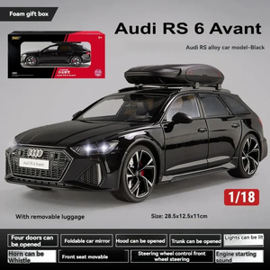 รถโมเดลออดี้ RS6 Avant ผลิตจากโลหะ ขนาด 1:18 รุ่น Performance Wagon พร้อมประตูที่เปิดได้ เสียงและไฟ - Product Image 3