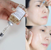 Essence raffermissante au collagène et peptides de soie coréenne, multi-peptides de soie en ampoule sérum liftant intensif pour le visage, anti-rides