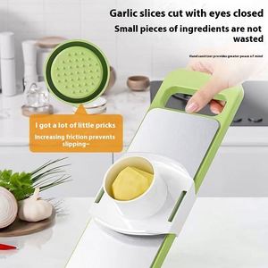 Râpe multifonctionnelle en acier inoxydable, coupe-légumes manuel, trancheuse, hachoir, râpe à dés pour couper les concombres et les pommes de terre, gadgets de cuisine - Product Image 3