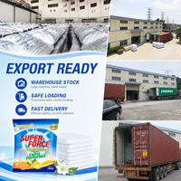 Deterjen Bubuk Cuci Pakaian Ramah Lingkungan Busa Melimpah 200g 500g Grosir Bahan Baku OEM Pemutih & Pelembut