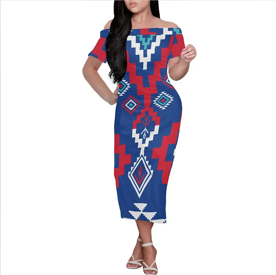 Đầm Nữ Thiết Kế Mới 2021, Váy Dạ Hội In Họa Tiết Thổ Dân Ấn Độ Đảm Bảo Chất Lượng Phục Vụ