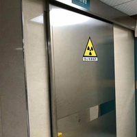 Puerta forrada de plomo de rayos X protectora deslizante automática para SALA DE CT