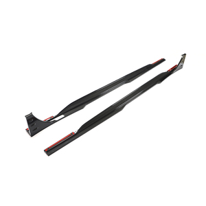 Parachoques de Material superior fibra de carbono seca Rs6 faldas laterales de coche labio para Audi Rs6 <span class=keywords><strong>A6</strong></span> C8 Avant Wagon 4 puertas 2019- <span class=keywords><strong>2021</strong></span> - Product Image 3