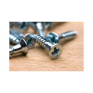 Tornillos para Madera de Cabeza Plana de Acero al Carbono de Vietnam, Tornillos para Aglomerado con Recubrimiento de Zinc Amarillo, Tamaño de Rosca M3.5, 40mm/30mm/16mm, Zincado - Product Image 1