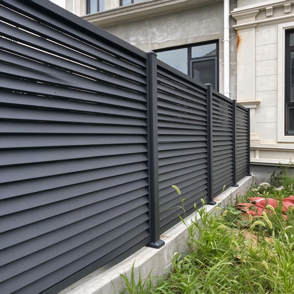 Heavy Duty Modular Aluminum Fence, Easy Installation Outdoor Privacy ...