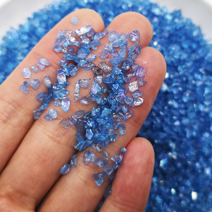 Perles en verre creuses multicolores de 2-3 mm, paillettes de verre métallisées, fournitures d'artisanat pour nail art 3D, pierres précieuses en vrac, perles DIY - Product Image 4