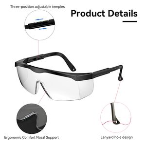 Lunettes de sécurité industrielles OEM ODM Lunettes de protection transparentes Protection des yeux Lunettes Z87 - Product Image 3