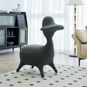 Fauteuil pouf confortable en laine d'agneau doux pour adultes et enfants, rembourré, salon, canapé paresseux avec éponge en latex - Product Image 3