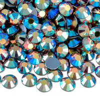 Cristales de Cristal Planos SS6 OLeeya, Piedras de Cristal Planas con Brillo, Sin Fijación en Caliente, para Creaciones DIY