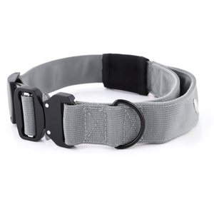 Nieuwste verstelbare tactische training AirTag houders nylon tracker hondenhalsband zware metalen snelontgrendelingsgesp controlehandvat - Product Image 2