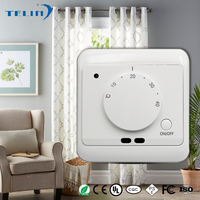 Imetal-termostato de calefacción de suelo eléctrico, regulador con sonda de sensor de suelo, 220V y 16A