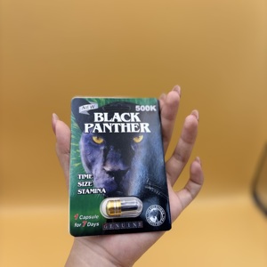 Cápsulas Black Panther 500k, Fórmula Herbal Original, Venta al por Mayor de Fábrica, Unas 500 Cápsulas, Dosis Diaria, Suplemento Nutricional para Hombres - Product Image 2