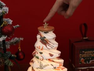 Nuova Lampada LED a Forma di Albero di Natale Allungabile, Decorazione <span class=keywords><strong>da</strong></span> Tavolo, Illuminazione Festiva per Casa, Lampada Pieghevole a Batteria - Product Image 1
