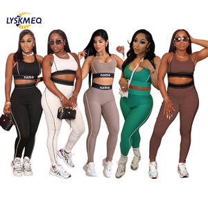 Conjuntos Deportivos de Lujo para Gimnasio y Fitness para Mujer con Sujetador Deportivo y Leggings Ropa para Correr Chándal Conjuntos de <span class=keywords><strong>Yoga</strong></span> - Product Image 1