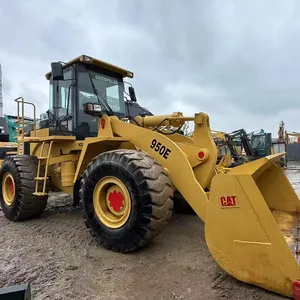 Satılık ikinci el kedi 950E yükleyici Caterpillar 950E kepçe CAT 950E 966g 966k 966m ön yükleyici