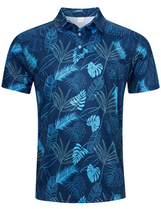 OEM logotipo bordado personalizado ultra ligero poliéster spandex Atlético 240g hombres Golf Polo camiseta para hombres - Product Image 2