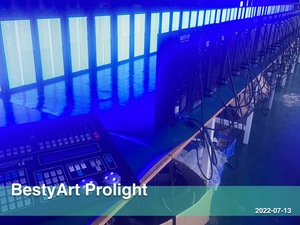 BALS88 Éclairage de scène <span class=keywords><strong>professionnel</strong></span> pour événements, puissance réelle de 250 W, Atomic 3000 Flat Led Matrix Wash RGBW Strobe Light - Product Image 5