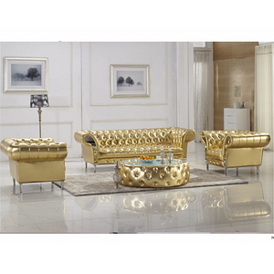 Golden colour sofa set Clearance