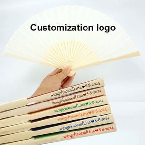 พัดไม้ไผ่ถือสไตล์นางฟ้าสำหรับเป็นของขวัญส่งเสริมการขาย - Product Image 3