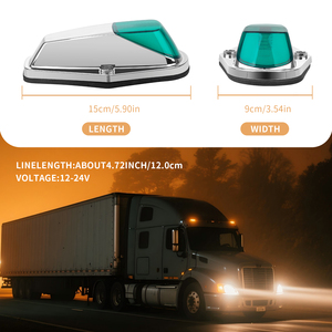 Nouvelles lumières de toit de camion 12V-24V, 5 couleurs, lumières de signalisation LED pour toit de cabine de camion - Product Image 4