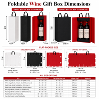 Boîte cadeau pliable personnalisée en usine avec poignée, emballage en carton premium pour vins, spiritueux, produits de beauté et produits culturels