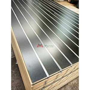 Panneaux en aluminium rainurés à fente en tôle MDF Mur à lattes Mur à lattes décoratif pour affichage en magasin - Product Image 4