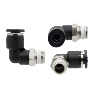 HOFUJNG Conector Neumático de Plástico de 1/4, 5/16, 3/8, 1/2 Pulgada con Rosca Macho, Conexión Rápida para Suministro de Aire Hidropónico - Product Image 3