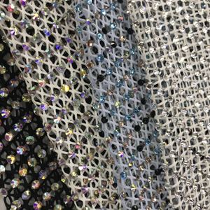 Hot Bán 30*40 Cm Thạch Lưới Đàn Hồi <span class=keywords><strong>AB</strong></span> Pha Lê Căng <span class=keywords><strong>Rhinestone</strong></span> Lưới Cho Giày Vải - Product Image 1