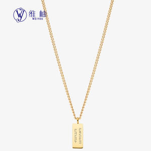 Collar con Barra SS Personalizado con Nombre de Familia y Coordenadas, Producto para Dropshipping en Shopify, Regalo Personalizado - Product Image 1