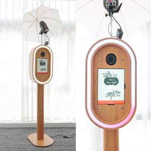 देश शैली के फोटो बूथ धातु खोल लकड़ी रंग आईपैड फोटोबूथ डस्लर कैमरा फोटो बूथ - Product Image 6