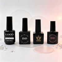 Flacon cosmétique vide en verre transparent ou noir de 5 ml, 8 ml, 10 ml, 15 ml pour vernis à ongles ou huile, avec bouchon pinceau et capuchon rose