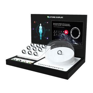 Custom Interactive Brand Experience Acrylic Counter Display Smart <b>Wearables</b> <b>Devices</b> Desktop Display with LCD Audio Video Player - Product Image 1