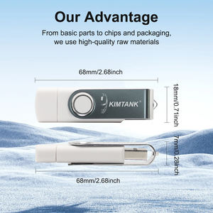 แฟลชไดรฟ์ USB แบบ<span class=keywords><strong>2</strong></span> in 1, <span class=keywords><strong>2</strong></span>.0 USB แบบหมุนได้<span class=keywords><strong>16GB</strong></span> 32GB 64GB โลโก้ที่กำหนดเอง - Product Image 6