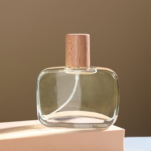 Nuova Bottiglia di Profumo in Vetro di Lusso da 70ml 80ml, Forma Quadrata Piatta, Alta Qualità, Nuova Confezione Vuota di Lusso per <span class=keywords><strong>Crema</strong></span> Viso - Product Image 2