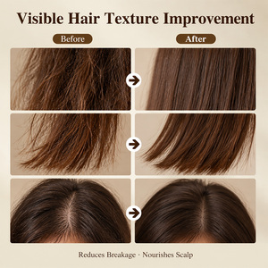 Shampoo à l'huile d'argan marocaine sans sulfate, nettoyant nourrissant pour <span class=keywords><strong>cheveux</strong></span> secs <span class=keywords><strong>et</strong></span> crépus, booste la brillance soyeuse pour tous types de <span class=keywords><strong>cheveux</strong></span>, vente en gros - Product Image 6