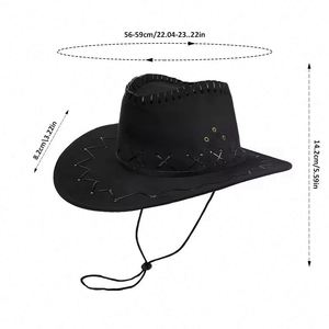 Sombrero Fedora Unisex de Alta Calidad, Color Sólido, Estilo Jazz, Ala Ancha, Diseño Liso, Personalizable, Casual, Elegante, de Poliéster y Algodón, para Primavera - Product Image 4