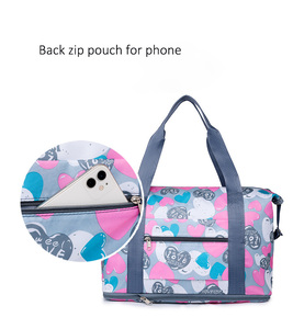 Women's Nylon Large Capacity Gym Duffel Tote <strong>Bag</strong> Fashion Lady Style with Dry-Wet Waterproof Pocket Portable Travel <strong>Multiply</strong> <strong>Bag</strong> - Product Image 4