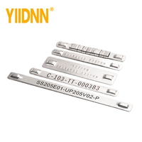 Penanda Kabel Baja Tahan Karat Kustom, Papan Nama Logam, Label Kabel, Berbagai Spesifikasi Tersedia, Penjualan Langsung Pabrik